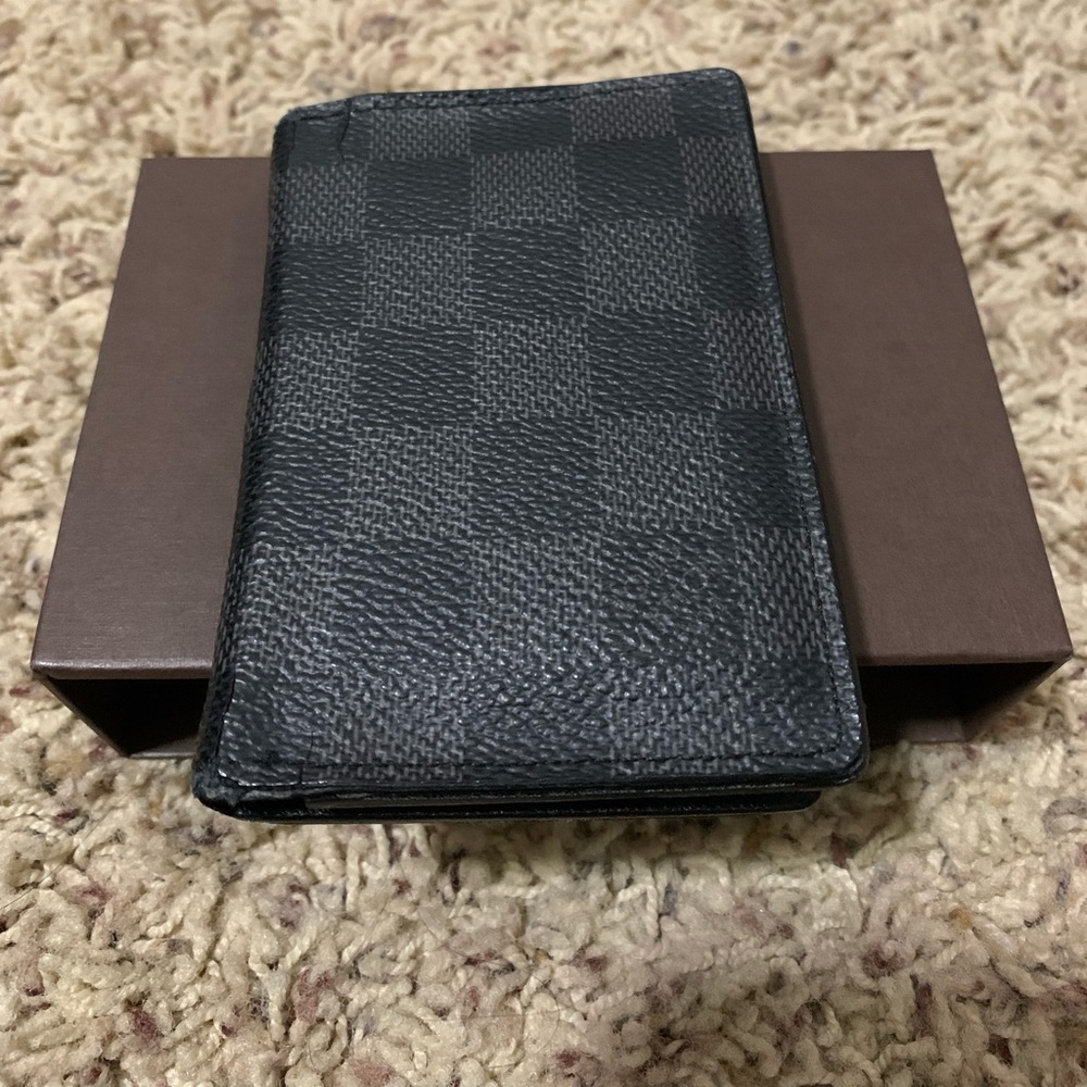 Louis Vuitton pocket organizer damier graphite canvas